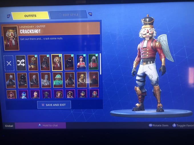 i will selling very good account - crackshot fortnite account for sale