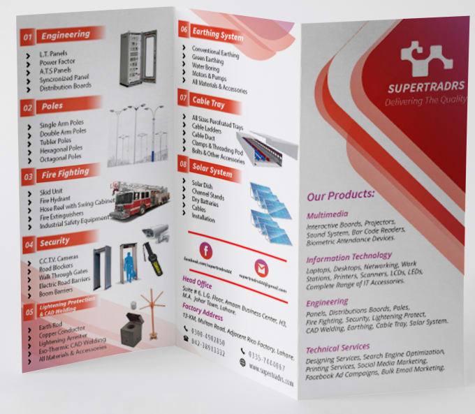 be your designer for bifold trifold pamphlet by ashhalbinawais trifold pamphlet