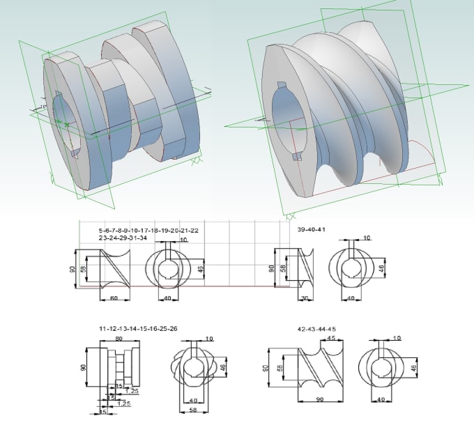 Convert 2d drawing to 3d model by Ercanbatman