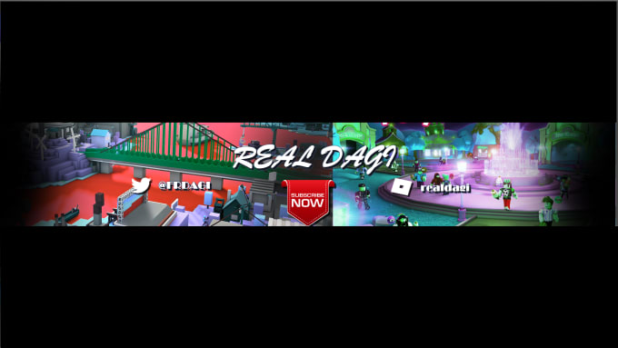 Make You A Roblox Youtube Channel Banner Or Logo By Dagifr - i will make channel art for a roblox gaming youtube roblox