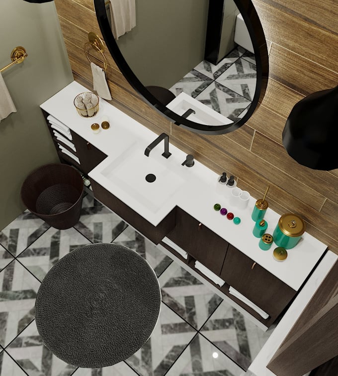 Make A Interior Design With Realistic 3d Rendering