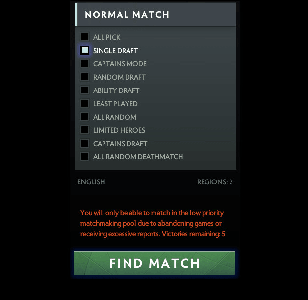 Play Your Dota 2 Low Priority Matches With You Sea Server By