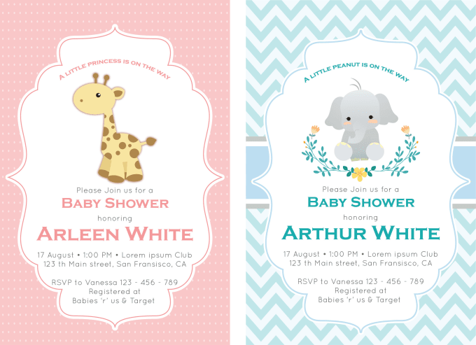 Design Baby Shower Invitation