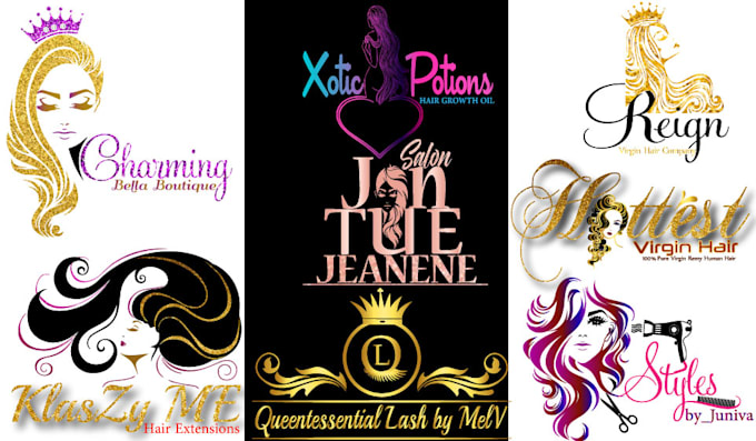 Do hair salon and hair extension logo by Logoblast123