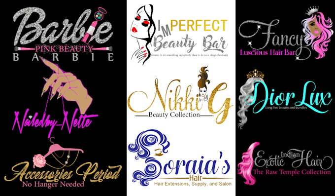 Do Hair Beauty Salon Cosmetics And Nail Salon Logo For You By
