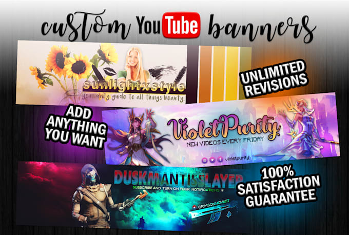 Design Your Dream Youtube Banner By Chelseaxjimenez