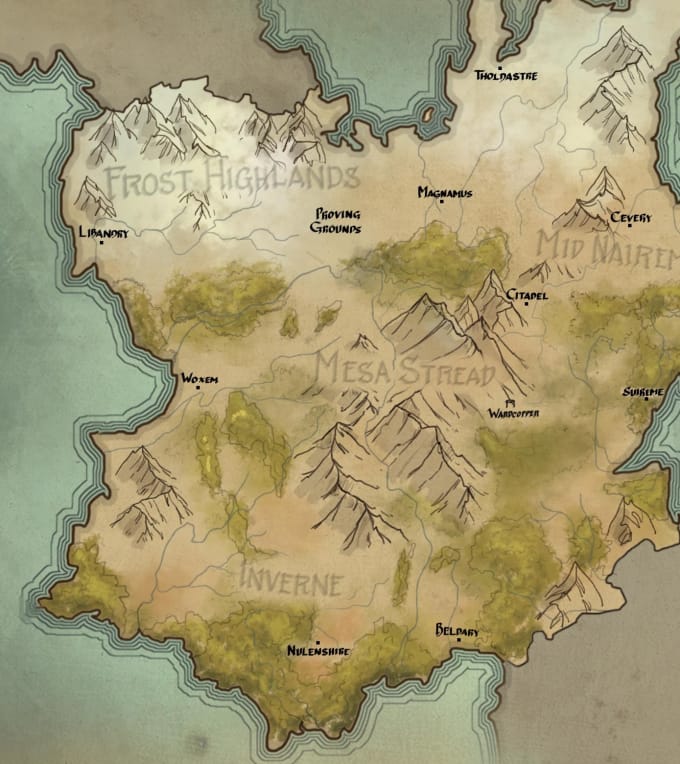 fantasy world creator map