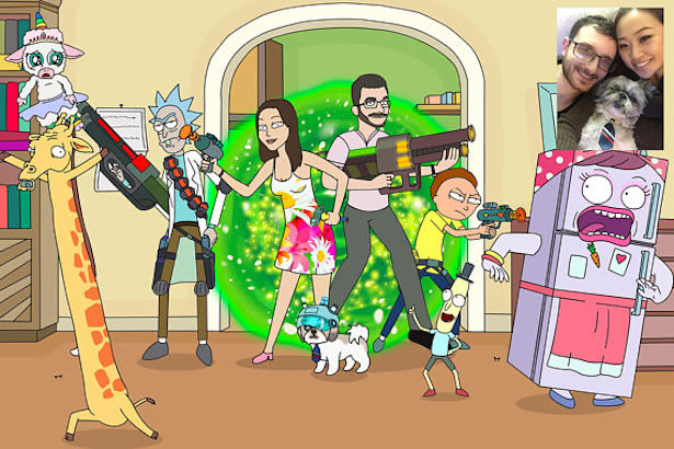 draw anyone in rick and morty style