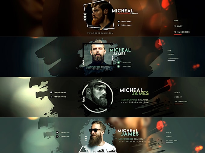 Design Custom Youtube Banner Or Channel Art By Faysal700