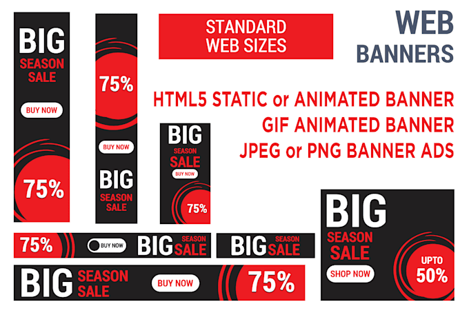 Design Html 5 Static And Gif Animated Ad Banners In 6 Hours By
