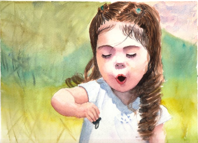 Paint A Portrait Of Someone You Love With Real Watercolors By