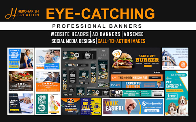 Design Unique Best Banner Design For Ads In 24hr By Heroharish
