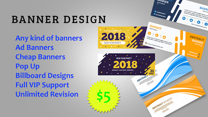 Design An Awsome Banner For Any Purpose By Atomgraphicstd