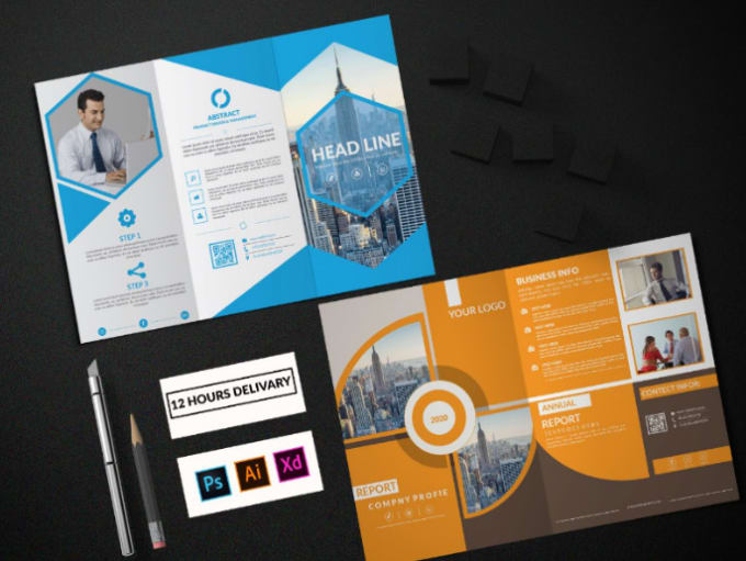 make professional bifold trifold brochure design make tri fold brochures