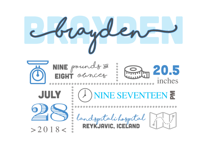 customise a printable little one announcement picture about Printable Baby Announcement named customise a printable youngster announcement