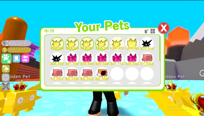 Give You Golden Pets On Pet Simulator By M4rz3b - i will give you golden pets on pet simulator