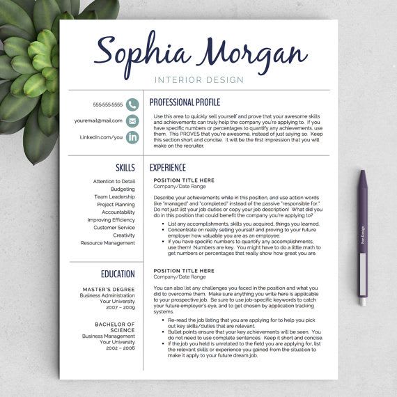Create Modern Design Resume And Cover Letter