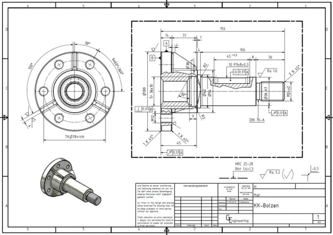 Convert 2d drawing from pdf or hand drawn sketch to autocad by Nasirmct