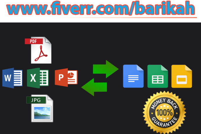 Convert Edit Pdf Word Excel Jpeg Google Docs By Barikah