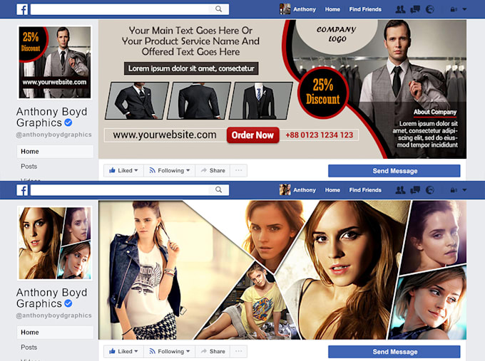 Design Your Facebook Page Cover Banner Ad Or Timeline Cover By