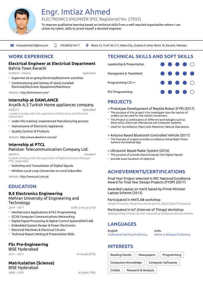 how to write a resume with 2 years experience