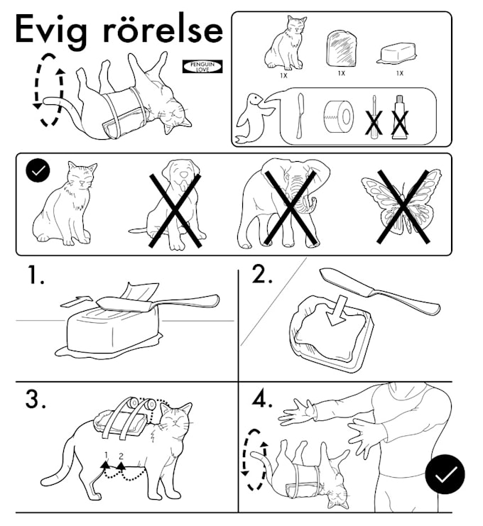 Make an ikea instruction design by Penguinlove