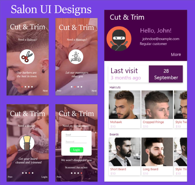 Knightcube I Will Develop A Salon App For You To Maintain Haircut Records For 125 On Www Fiverr Com