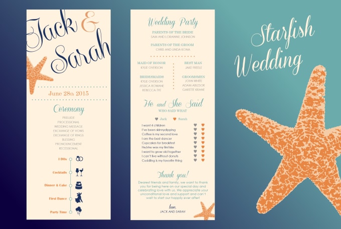 Make You Beach Themed Wedding Invites Programs Etc By Sandycorinne