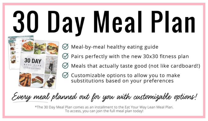30 day meal plan for weight loss