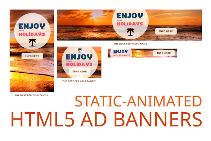 Create Html5 Static Or Animated Banner Ads By Jes3001