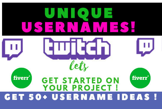 Suggest you best twitch username names by Logo_talent