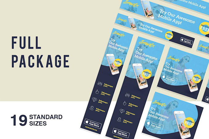 Design Any Size Web Banner Header Ads By Creative Nexus