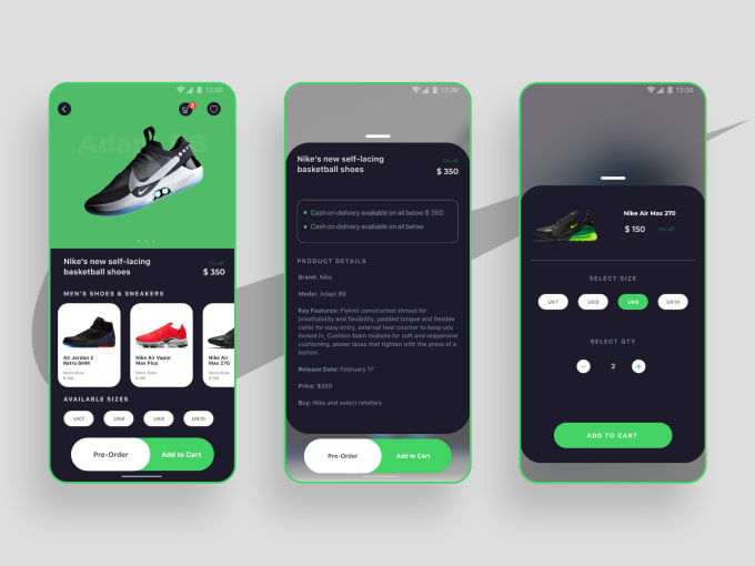 Design modern mobile app ui ux by Suhin_007