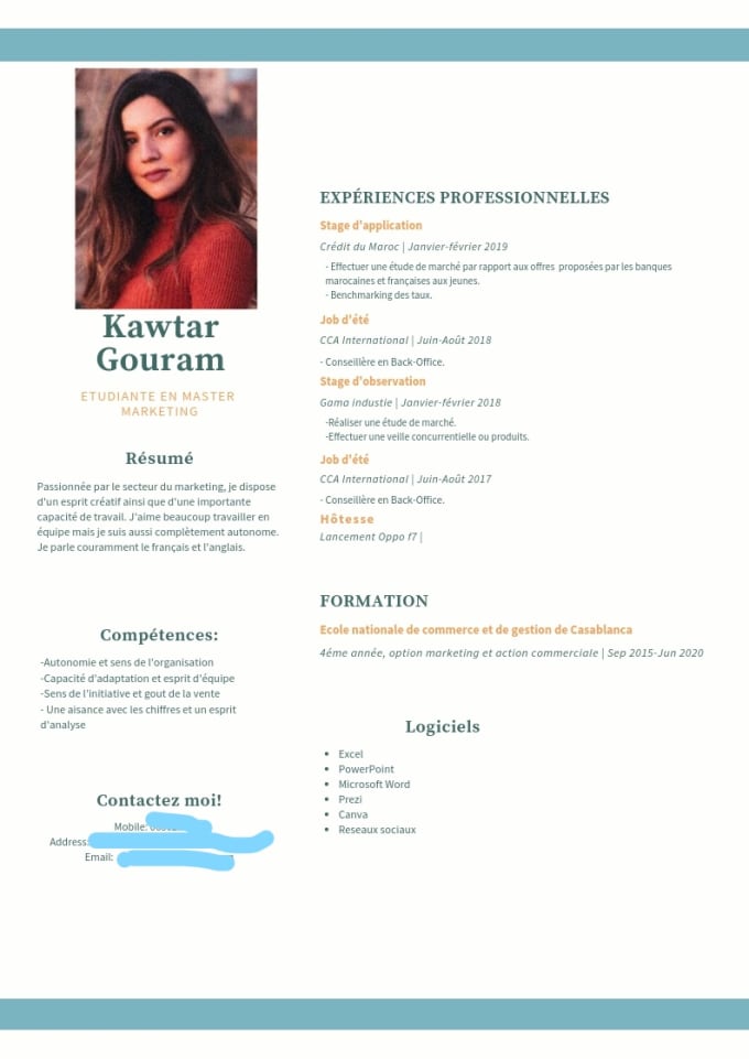 Ssurvivor: Cv Layout Canva