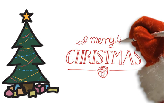 Create a christmas whiteboard animation by Uniquefivex