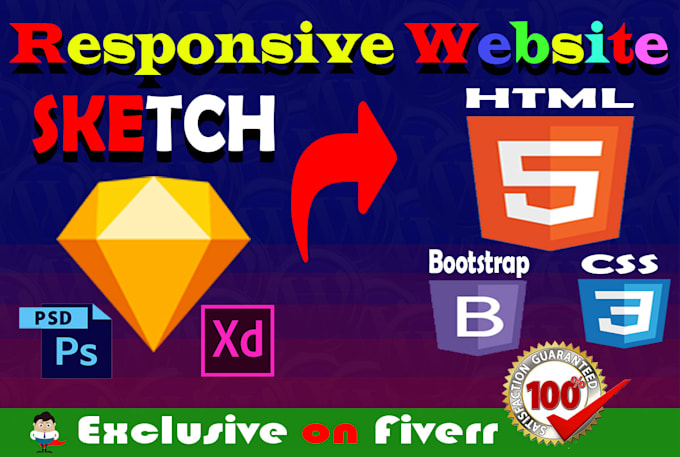 Convert Sketch To Html And Xdai To Html Responsive