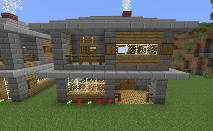 Build A Minecraft House In Creative Mode By Jessdaniel24