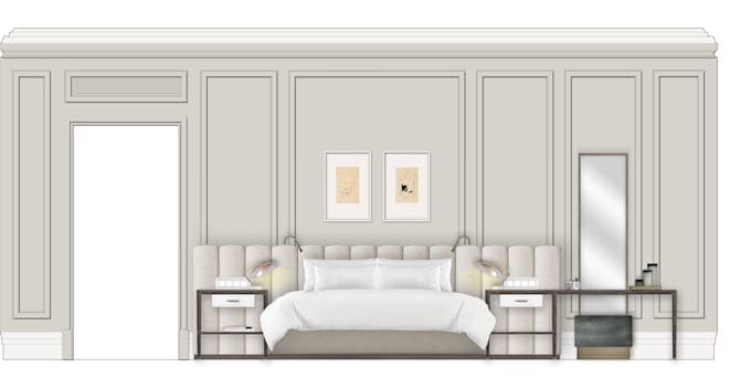 Do 2d interior design floor plan or elevation renderings ...