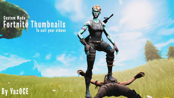 i will make you a 3d fortnite thumbnail to suit any video - how to make a 3d fortnite thumbnail