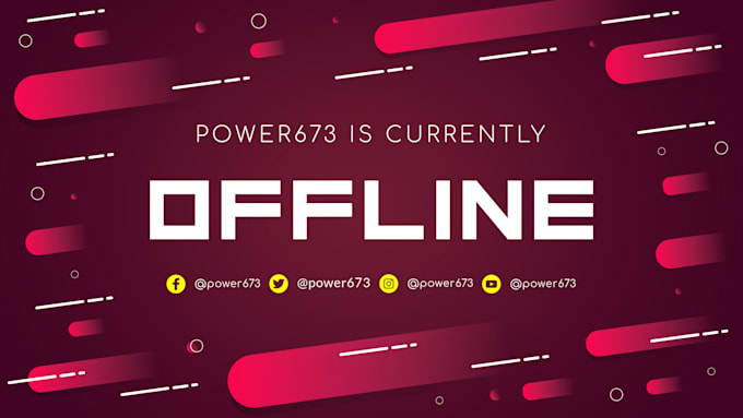 Create An Offline Twitch Banner By Mscot161