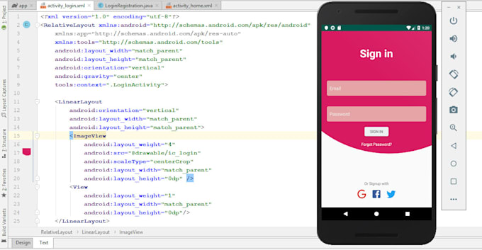 Create Attractive Ui Design In Xml For Android Application By Rundroid