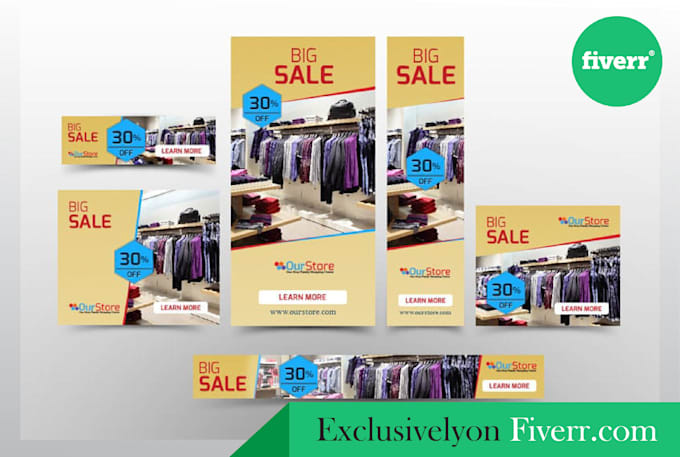 Design An Attractive And Professional Web Banner Ad Ect By Dcreative7