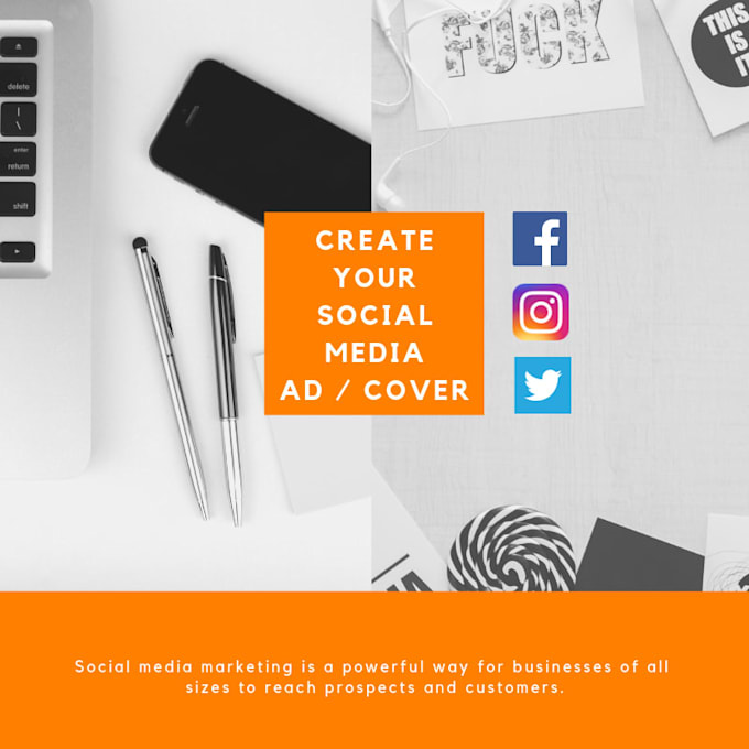 Design Your Social Media Banner Ad Cover Or Post By Designshed