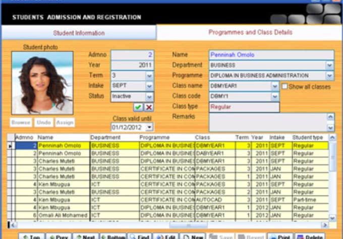 Code a simple application in java or visual foxpro with 1 