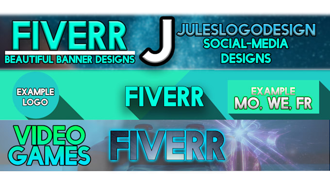 Create A Banner For Your Youtube Twitter Etc By Juleslogodesign