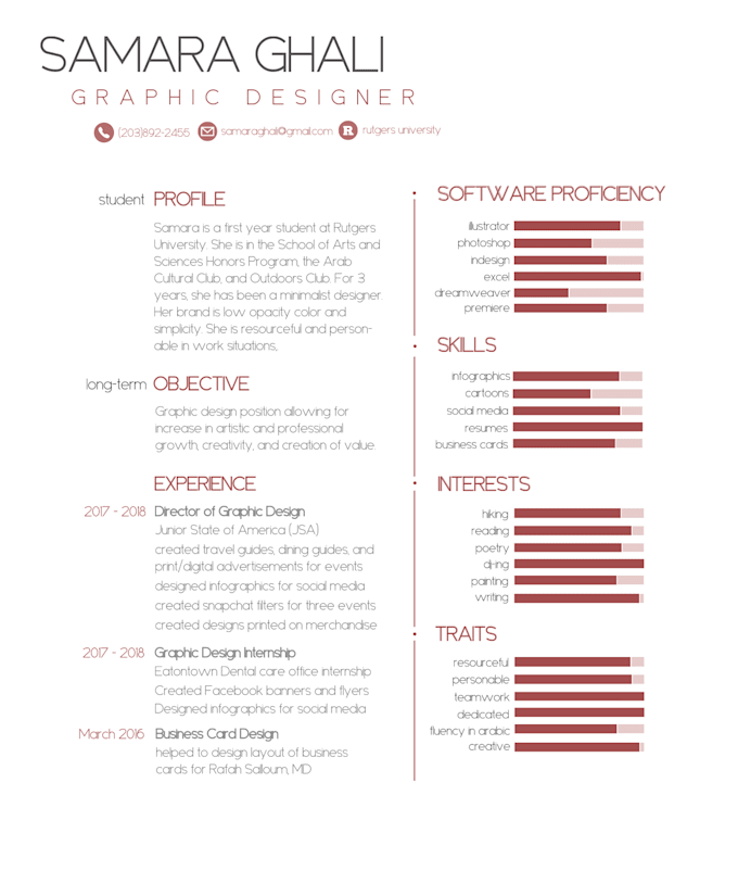 create a clean attractive simple resume design by samaraghali clean resume designs
