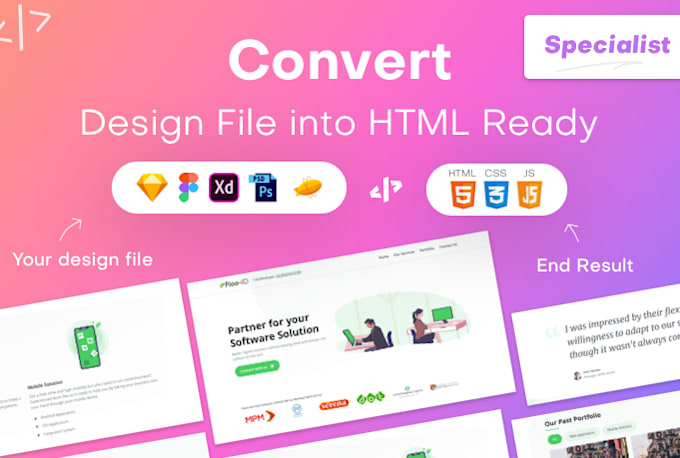 Convert Sketch To Html Mobile Responsive