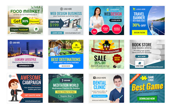 Design Creative Banner Ads For Google Adwords Web Banner By