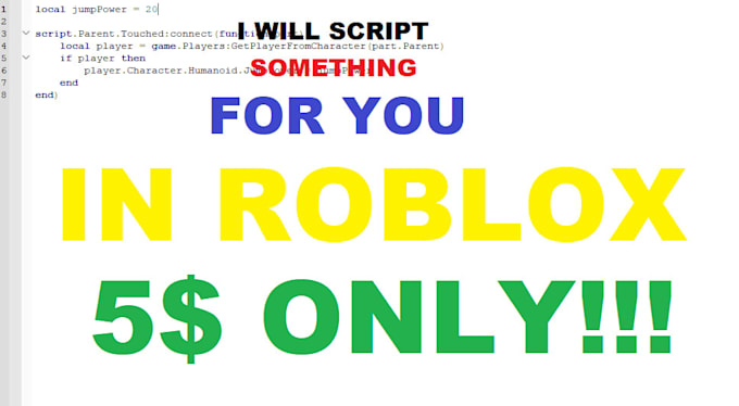 Script Something For You In Roblox By Satander - i will script something for you in roblox
