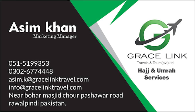 Design A Visiting Card For Travels And Tours By Attiqueawan444